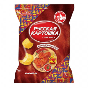 Чипсы Русская картошка куриные крылышки 105 гр.