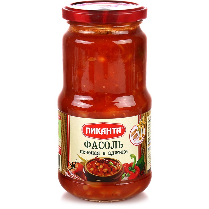 Фасоль печеная в аджике Домашние заготовки 530г
