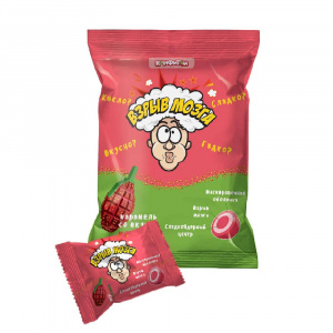 Карамель Взрыв мозга клубника Конфитой 15 г