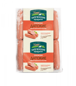 Сосиски Датские ТМ Зареченские колбасы 1кг