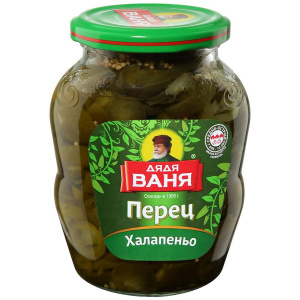 Перец Халапеньо зеленый Дядя Ваня 350г