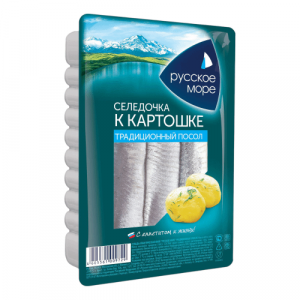 Филе Русское море сельди в масле к картошке 0.4кг