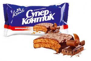Печенье с шоколадным вкусом Супер Контик Konti 100г