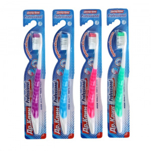 Зубная щетка Доктор Клин средней жесткости 1шт