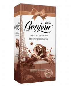 Конфеты Бонжур Конти со вкусом шоколада 1шт