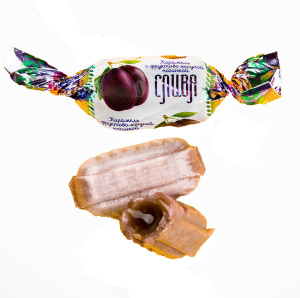 Карамель Слива Фруктово-ягодная начинка 1кг