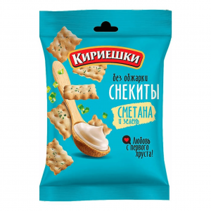 Снекиты Кириешки сметана-зелень, 60г
