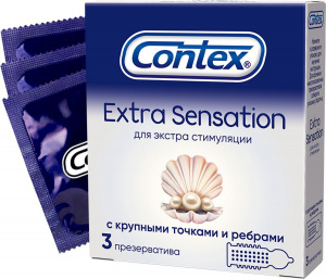 Презервативы Contex Extra Sensation, 3шт