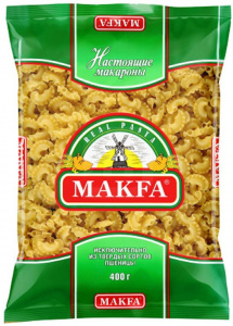 Макароны гребешки Макфа 400г