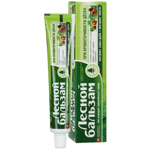 Зубная паста Лесной Бальзам кора дуба и пихты на отваре 75мл
