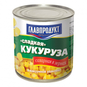 Кукуруза сладкая молодая в зернах Главпродукт 340г