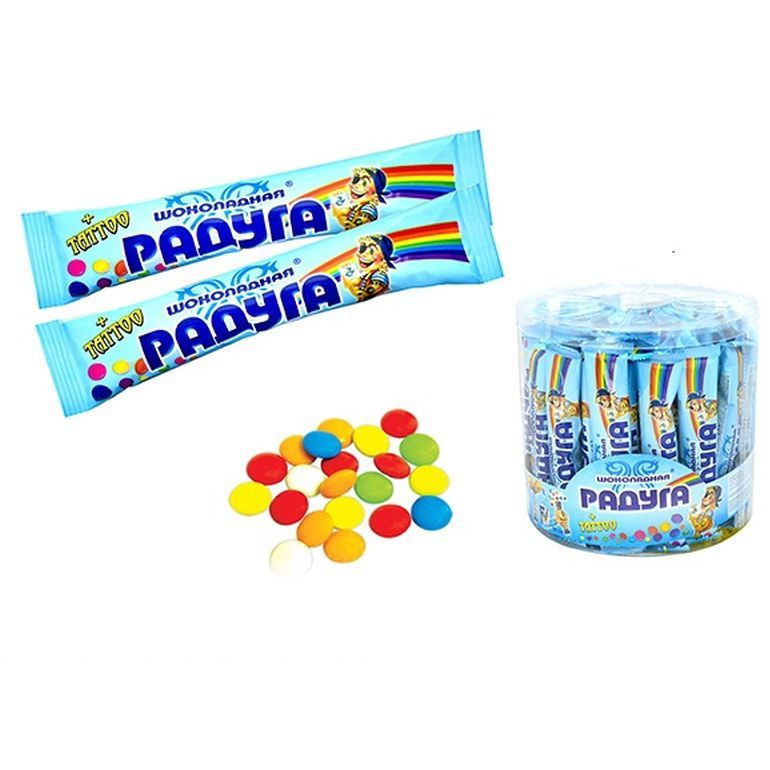 Драже в сах.глазури Шоколадная радуга 12гр