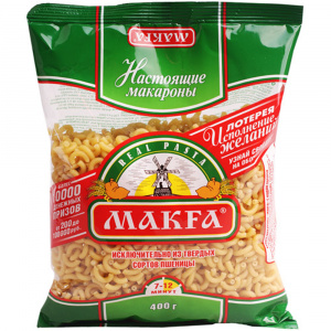 Макароны рожки Макфа 400г