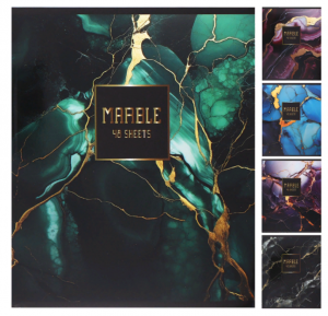 Тетрадь Marble клетка 48л глянц