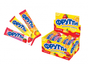 Жевательная конфета Фрутти фрукты 10г