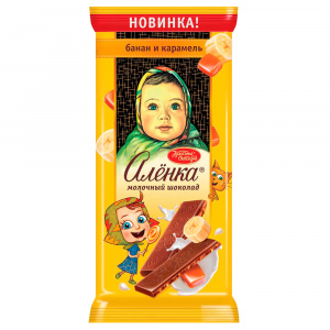 Шоколад Алёнка банан и карамель 90г