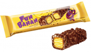 Батончик вафельный FUN BANAN, 35г