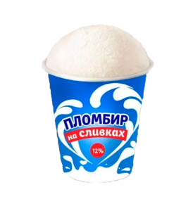 Мороженое Пломбир на сливках Ростовчанка, 12%, 80г