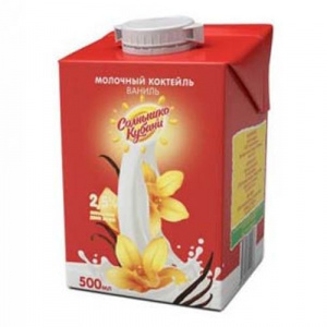 Коктейль молочный Солнышко Кубани 2,5% Ваниль ,0,5л