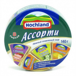 Сыр плавленый Ассорти зеленое Хохланд 140г