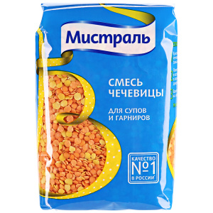 Смесь чечевицы для супов и гарниров Мистраль 450г