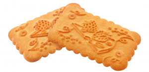 Печенье сахарное Земляника со сливками Яшкино 215гр