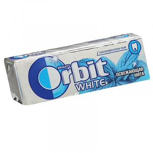 Жевательная резинка Орбит белоснежный освежающая мята подушечки б/с 30 шт мята 14,0 г