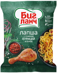 Лапша б/п Биг Ланч курица с луком 75г