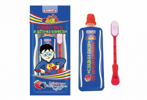 Сладкая паста и щёточка-конфета "Super Joker", 30шт