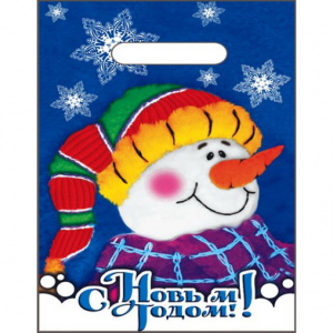 Пакеты 30*19 Снеговик