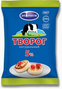 Творог Экомилк 5% 180г брикет