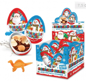 Новогодний сюрприз яйцо 15г