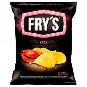 Чипсы FRY*S картофельные Краб 70г