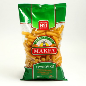 Макароны трубочки Макфа 450г