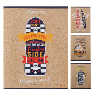 Тетрадь 36л клетка Проф-Пресс В стиле улиц 36-0111 (вт блок) 4 вида