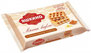 Мягкие вафли с вареной сгущенкой Яшкино 40г
