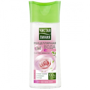 Мицеллярная вода Чистая линия 3в1, 100мл.