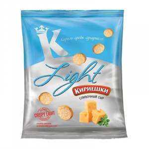 Сухарики Кириешки Лайт сливочный сыр 33г