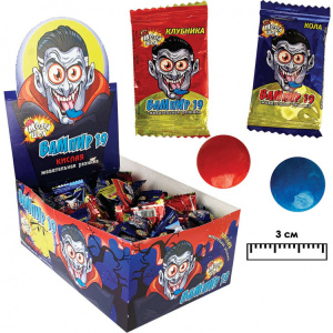 Жевательная резинка с начинкой Мозга шок Вампир 4гр