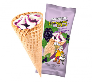 Рожок Большой Папа смородина, 130г