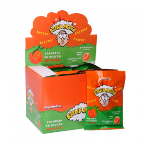 Карамель леденцовая со вкусом апельсина Взрыв мозга 15гр