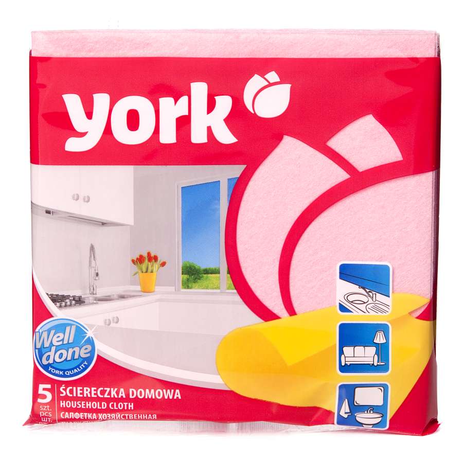 Салфетки хозяйственная 5шт. YORK
