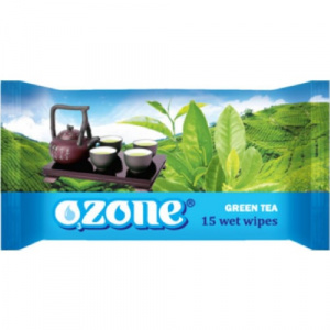 Влажные салфетки Озон зел.чай, 15 шт.