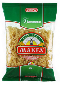 Макароны бантики Макфа 400г