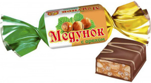 Конфеты Медунок с орехом глазированные 1кг