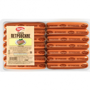 Сосиски Петровские замороженные Хорошее дело 1кг