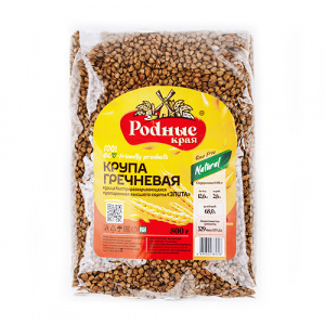 Крупа гречневая ядрица Родные края 800г