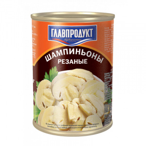 Грибы Шампиньоны резаные Главпродукт 400г