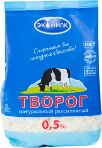 Творог "Экомилк" обезжиренный 350г
