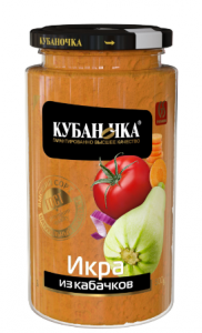 Икра из кабачков Кубаночка 500г